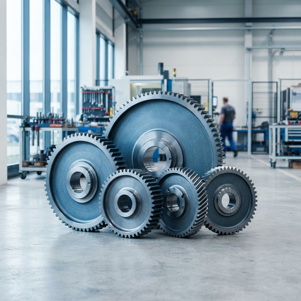 Overton Chicago Gear manufacturing floor with large precision gears